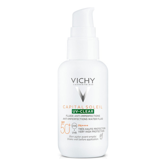 Vichy Protector Solar Anti-imperfecciones Uv-clear Fps 50+ Momento de aplicación Día Tipo de piel Todo tipo de piel