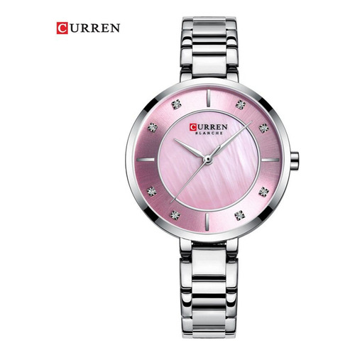 Reloj Para Mujer Curren Curren Blanche Krec6119 Plateado