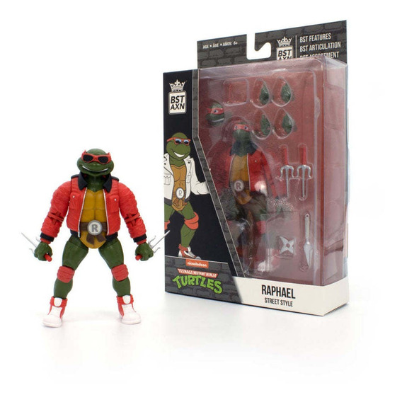 Figura Articulada Rafael Street Windbreaker-tmnt-bst Axn