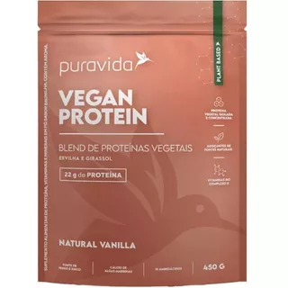Vegan Protein Proteína Vegana Vanilla 450g Puravida