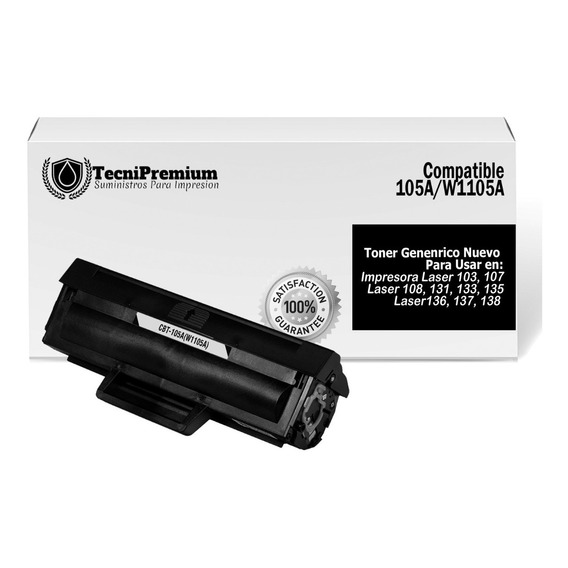 Toner Genérico 105 | Para Laser 135w 136a 137fnw | Con Chip 