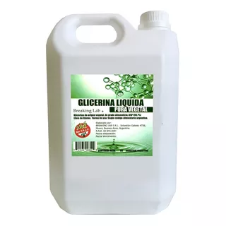 Glicerina Líquida Vegetal X 5 Kilos (usp) Nuevo Envase Duro!