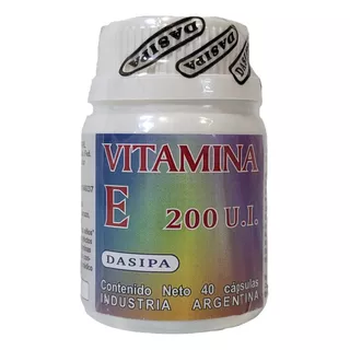 Vitamina E 200 Ui X 40 Comprimidos Dasipa