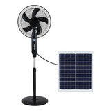 Abanico Solar Recargable De Pedestal 16 Pulgadas