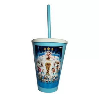 25 Vasos Souvenirs Plástico Temática Argentina Mundial Messi