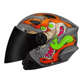 Capacete Protork New Liberty Three Coyote Fosco Viseira Fumê Cor Cinza Tamanho Do Capacete 58