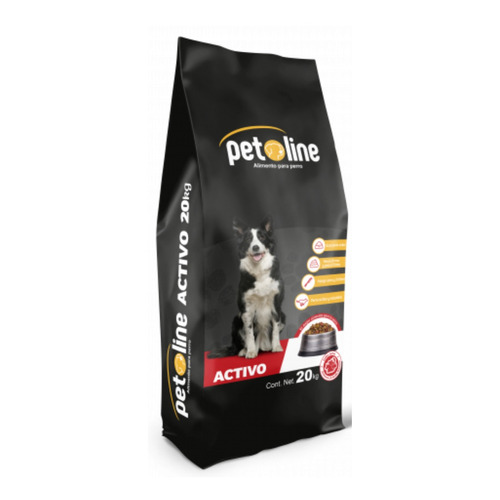 Alimento PetLine Activo Premium para perro todos los tamaños sabor mix en bolsa de 20kg