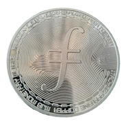 Moneda Souvenir Filecoin Física Coleccionable Criptomoneda