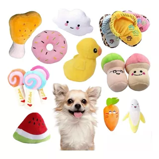 Kit De Peluches Con Sonido Para Mascota 10 Piezas