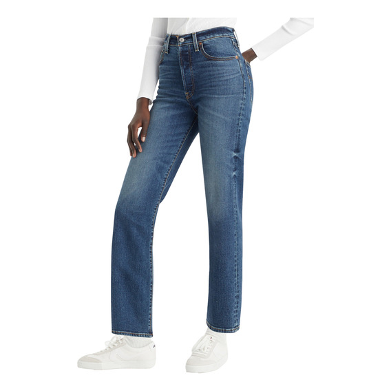 Jeans Mujer Ribcage Straight Ankle Azul Levis 72693-0206