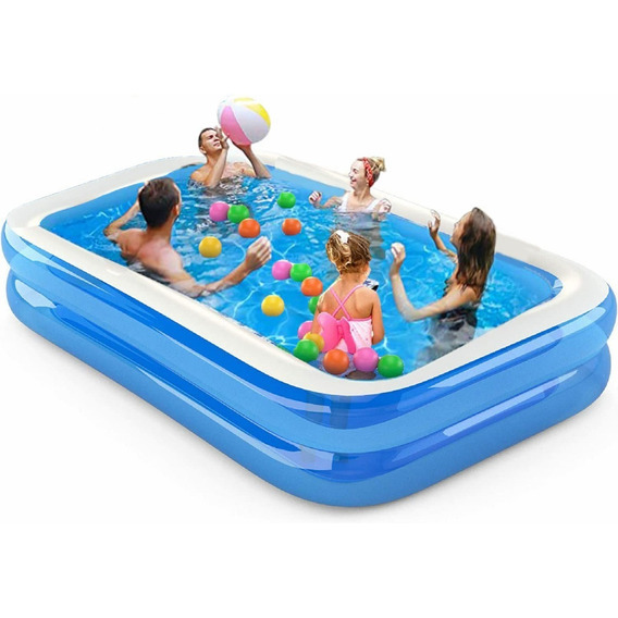 Alberca Inflable Rectangular Niño Portátil Piscina Inflable 