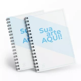 Kit 5 Caderno Personalizado 20x28 1 Matéria Espiral 96 Folha