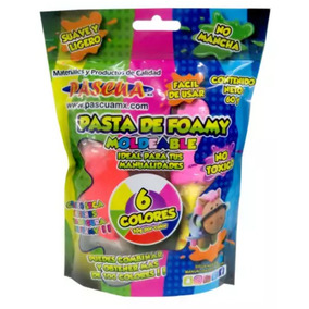 Foamy moldeable para manualidades escolares y didácticas 2bolsas