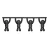 Buddy - Estante para puerta/pared (4 ganchos) Umbra