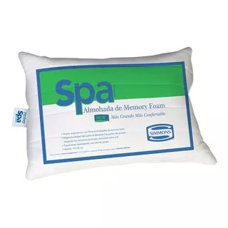 Almohada Memory Foam Simmons Spa Color Blanco