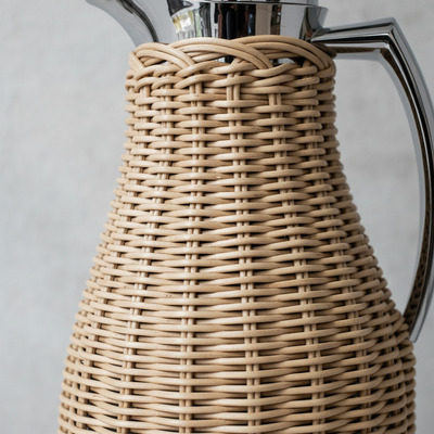 Jarra Termo Sakura Rattan 1 Litro F19051cr Bazarnet P Marrón Claro