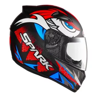 Capacete Moto Ebf New Spark Black Edition Fechado Fosco + Tamanho Do Capacete 58 Cor Vermelho Dragon