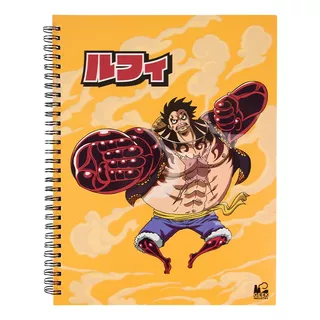 Libreta Cuaderno Prof One Piece Monk 100 Hojas Con Stickers Color Raya