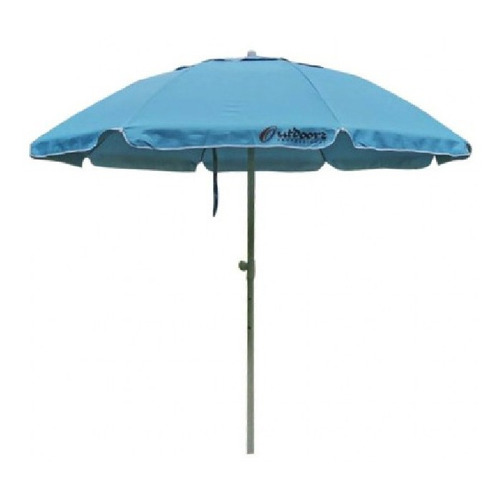 Sombrilla Sombrilla de Playa con Deflector de viento Outdoors Professional U2080 reclinable  color celeste