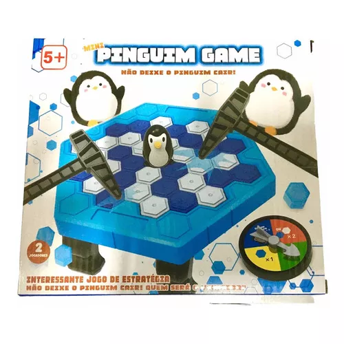 Jogo Educativo para Crianças Derruba Pinguim Dican Brinquedo Divertido  Colorido 46 peças