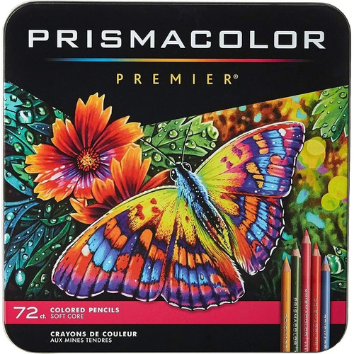 Colores Prismacolor Premier Profesionales Suaves 72 Piezas 