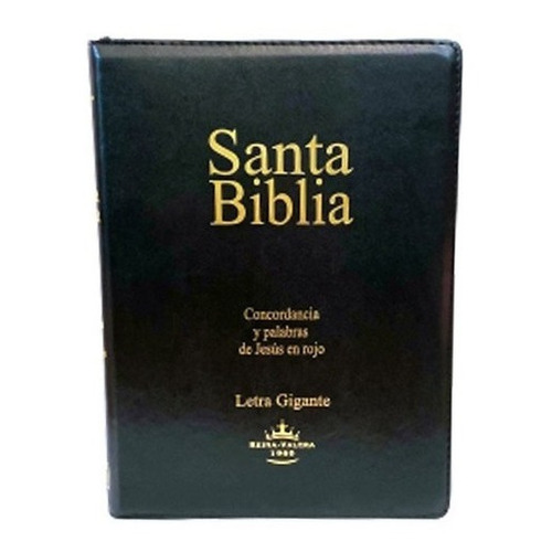 Biblia Reina Valera 1960 Letra Gigante Cierre Negro