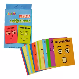 Memoria Expresiones 28 Tarjetas -  Material Didáctico