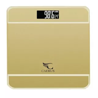 Balança Banheiro Digital Lcd Health Iscale 180kg Cor Dourado