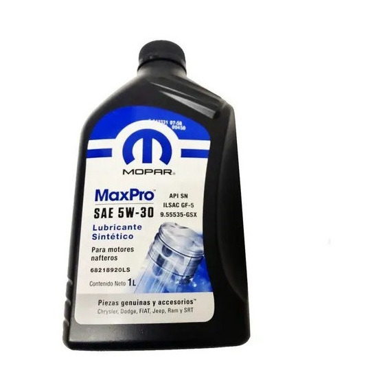 Aceite Mopar Max Pro 5w30 1 Litro Mopar Original