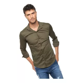 Envio Gratis Camisa Hombre Slim Fit Elastizada