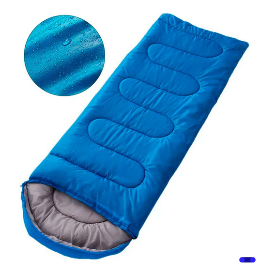 Sleeping Bag Bolsa De Dormir Térmica Colchoneta Portátil Color Azul