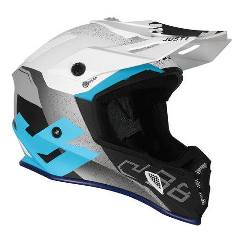 Casco Enduro Cross J38 Korner Light Blue / White Just1 Diseño J38 Korner Color Celeste Tamaño Del Casco Xl