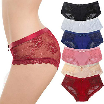 Pack De Bragas Bikini Mujer Encaje Liso Hipster 