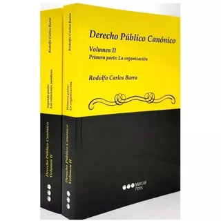 Derecho Público Canónico Vol. Ii Barra, Rodolfo Carlos, De Barra, Rodolfo Carlos. Editorial Marcial Pons, Tapa Blanda En Español, 2023