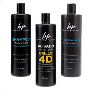 Progresivo + Acondicionador + Shampoo Brazilian Platinum