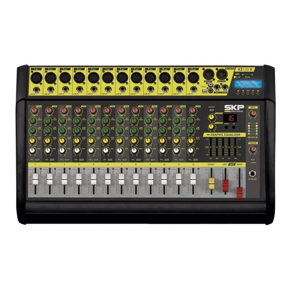 Consola SKP Pro Audio VZ-120 II VZ Powered de mezcla 110V/220V