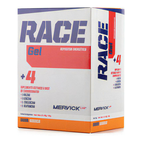 Gel Race Caja 12 Unid 40 Gr Mervick Lab Repositor Energético Sabor Naranja