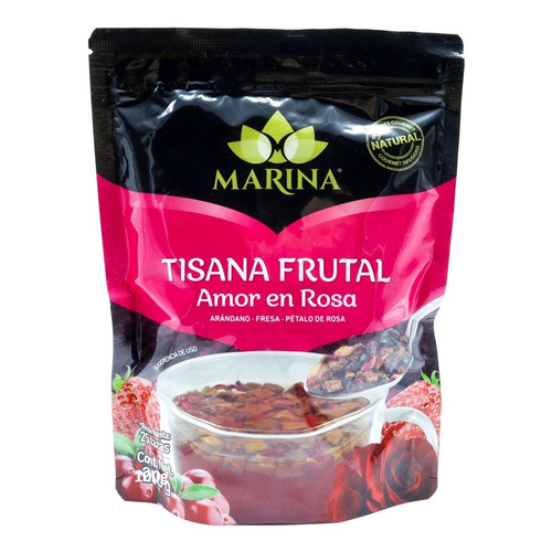 Tisana Gourmet Frutal Marina Amor En Rosa 100g.