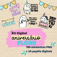 Festejante - nuvemartesdigitais - Convite Digital Feminino AzulMarinho