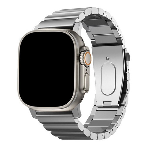 Correa de acero inoxidable para Apple Watch ultra ancho 49 Mm color plata