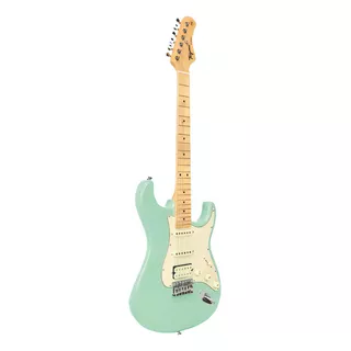 Guitarra Electrica Tipo St Surf Green Tagima Tg-540-sg Material Del Diapasón Maple Orientación De La Mano Diestro Color Menta