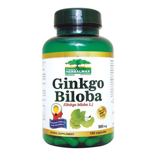 Ginkgo Biloba 500 Mg 100 Capsulas Herbalmax