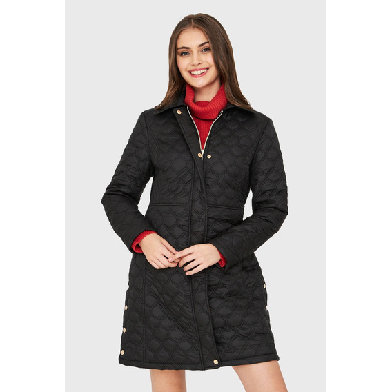 Parka Tipo Quilt Negro Nicopoly