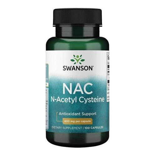 Nac N-acetil Cisteína 600mg 100caps Antioxidante Swanson Sfn