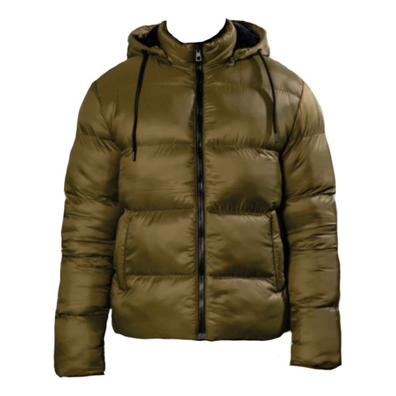 Campera Puffer Hombre Forrada En Piel