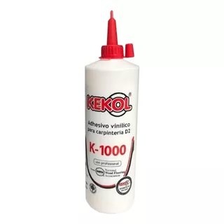 Adhesivo Vinilico Profesional Cola Carpintero Pegamento Kekol K-1000 Color Blanco De 1 Kilo Por Unidad