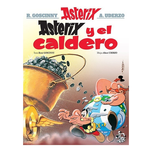 ASTERIX 13 - ASTERIX Y EL CALDERO, de Rene Goscinny. Serie Asterix Editorial LIBROS DEL ZORZAL, tapa blanda en español, 2021