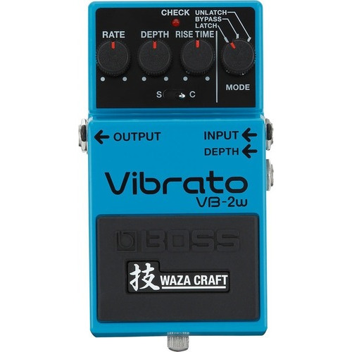 Boss Vb-2w Pedal Para Guitarra Waza Craft Japón Vibrato Color Azul