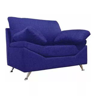 Sillon Sofa 1 Cuerpo Delhi Patas Cromadas Sillones Confort