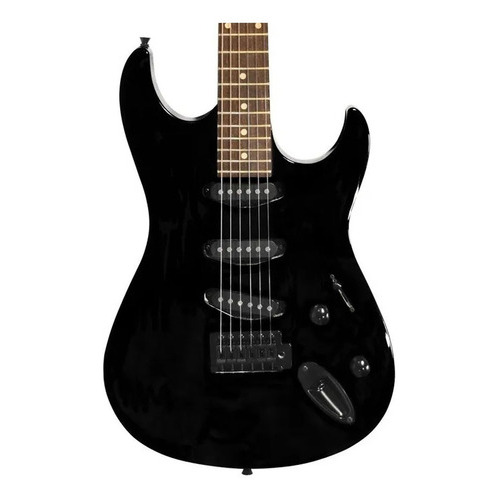 Smithfire Smi111-packblk Paquete Guitarra Eléctrica Negra  Material Del Diapasón Palo De Rosa Orientación De La Mano Diestro Color Negro